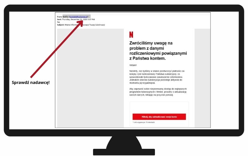 Niebezpieczne wiadomości e-mail