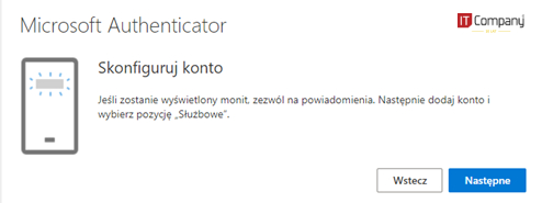 Microsoft authenticator konfiguracja