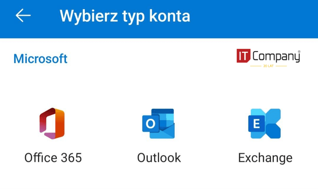 Wpisywanie hasła i logowanie Outlook